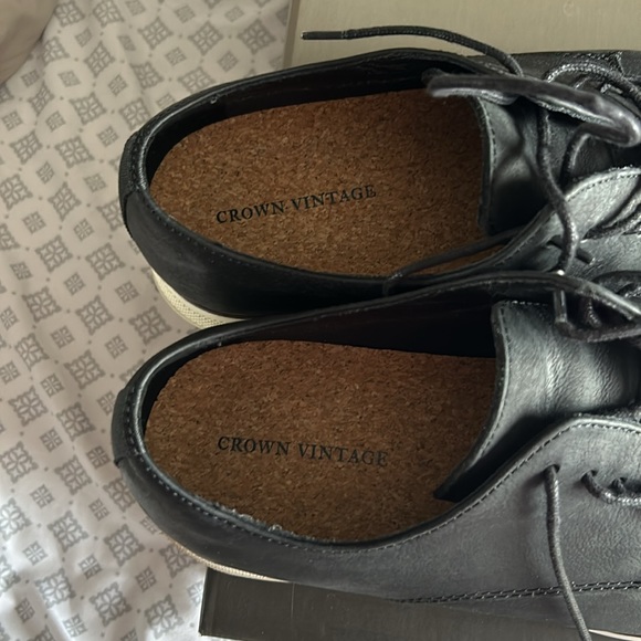 Crown Vintage Black Oxford Shoes - 10.5